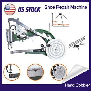 Hand Cobbler Shoe Making Repair Machine Sewing Equipment Dual Cotton Nylon Line