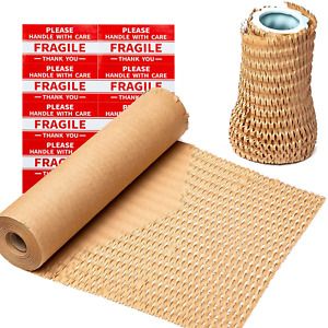 Honeycomb Packing Paper 12x105&#039; Honeycomb Cushion Wrap 12 Inch x 105 Feet