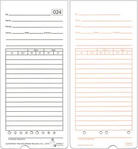 Acroprint 09-9115-000 Time Cards for ATR480 Time Clock, 50-Pack