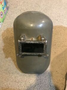 VINTAGE FIBIRE METAL WEILDING HELMET