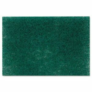 Commercial Heavy Duty Scouring Pad 86, 6&#034; X 9&#034;, Green, 12/pack, 3 Packs/carton