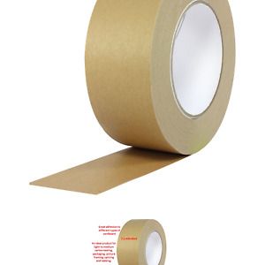 ProTapes Pro 183 Rubber Paper Carton Sealing Tape, 7.1 mils Thick, 55 yds Len...
