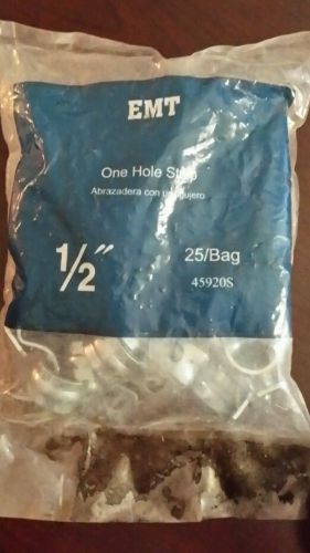 1/2&#034; conduit one hole strap 2 bags qty 50 for sale