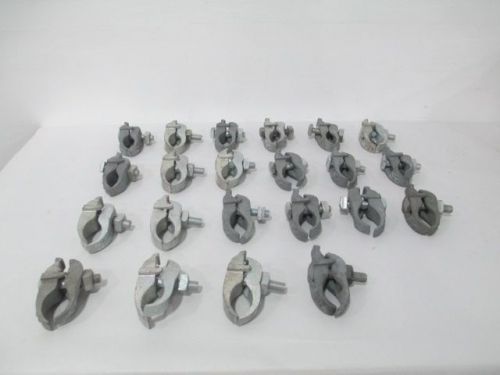 Lot 22 new steel city 1-1/2in iron parallel conduit clamp assorted d237274 for sale