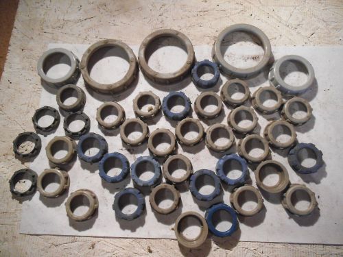 Mixed size lot of plastic bushings (23) 3/4&#034; (3) 2&#034; (2) 1-1/4&#034; for sale