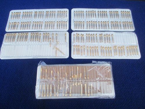 #W531 Lot/200 Souriau Burndy Hyfen Contacts Crimp-Type Snap-Lock Pins Female