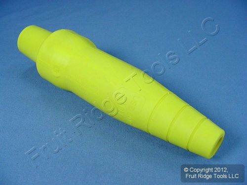 Leviton yellow cam plug insulator sleeve female ect 16 series 16sdf-22y bagged for sale
