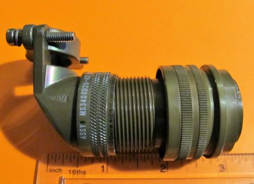 Cylindrical Electrical Connectors,ITT,MS3406D20-4S,4 Plug/Pin,With Contacts,1 Pc