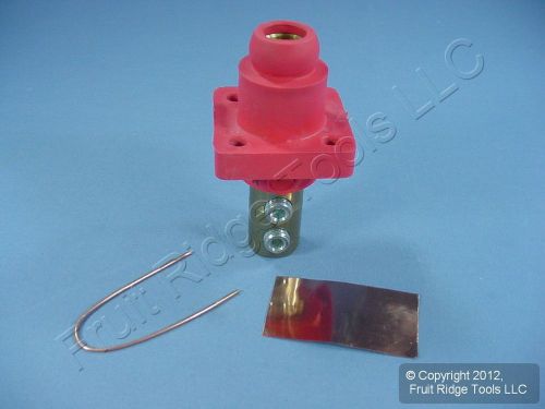 Leviton red 18 series cam female panel receptacle ball nose 400a bulk 18r24-r for sale
