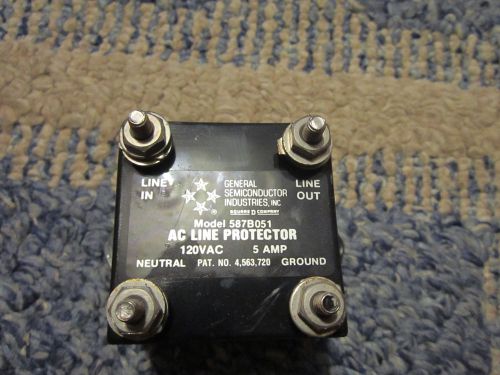 General semiconductor ac line protector 587b051 5a 120v for sale