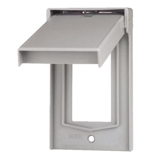 Leviton 002-4998-gy cover-gray gfi cover for sale