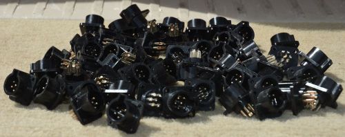 Lot of 54 Five Pin Connector Sockets with Male Pins