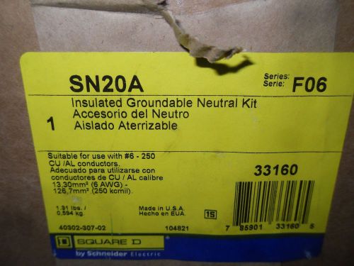 (v47) 1 nib square d sn20a insulated groundable neutral kit for sale