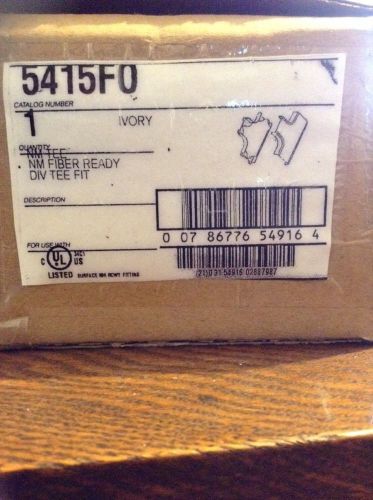 WIREMOLD # 5415FO  NM Fiber Ready DIV Tee Fit ~IVORY~(NEW)