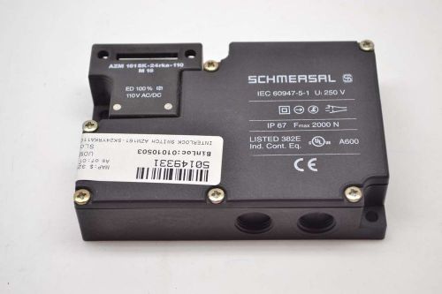 Schmersal azm 161sk-24rka-110 m16 interlock safety 110v-ac switch b386310 for sale