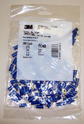 100 x 3m 94736 terminal-ring tongue blue 16-14 awg for sale