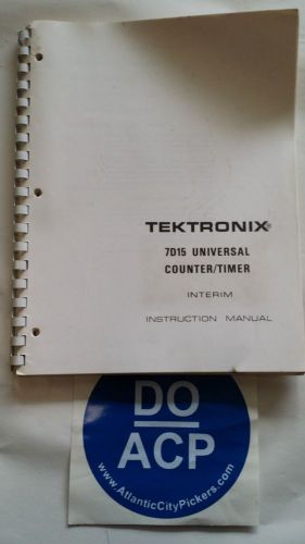 TEKTRONIX MODEL 7D15 UNIVERSAL COUNTER / TIMER INSTRUCTION MANUAL R3-S32