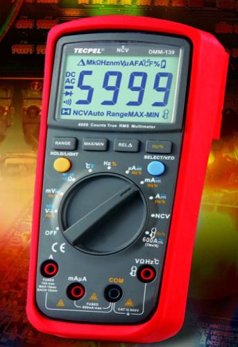 Dmm-139 digital multimeter tecpel quality with non contact voltage detector for sale