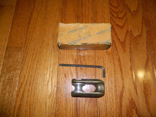 Greenlee 678 rope clevis, used for cable wire pulling with original box &amp; tool for sale