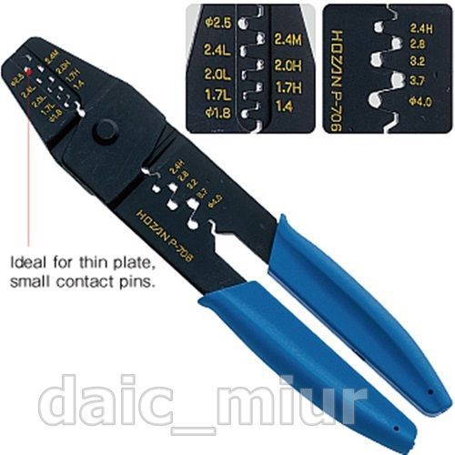 Hozan p-706 open barrel crimper terminals contacts new free shipping from japan for sale
