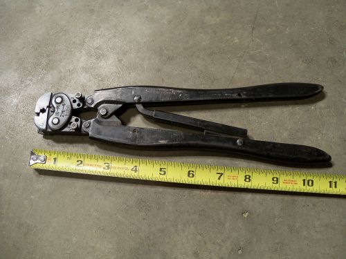 Amp 16-14 pidg 2 1/2 - 4 wire terminal crimper crimping tool ratchet crimp tool for sale