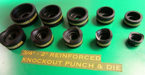 Greenlee  style  3/4 to 2&#034; conduit knockout punch  , 5 pcs , new free shipping for sale