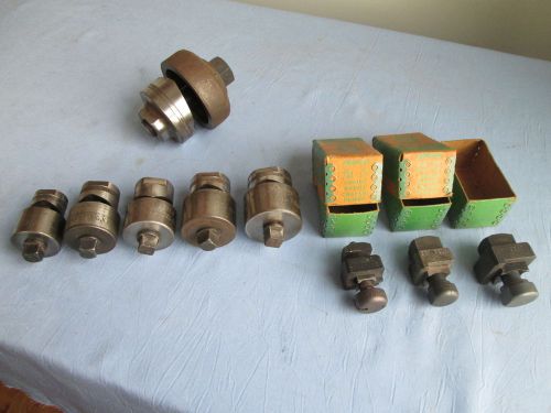 LOT OF 10 GREENLEE RADIO CHASSIS PUNCHES NO RESERVE