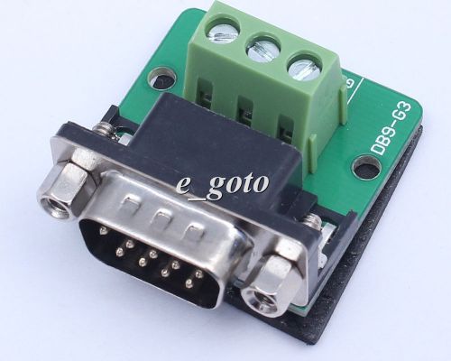DB9-G3 Nut Type Connector DB9 3Pin Male Adapter Terminal Module RS232 to Termina