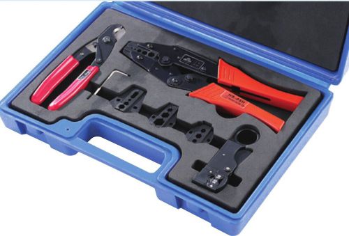 LY05H-5A2 Combination tools Crimper HS-05H with 3 die sets cutter HS-206 HT-312B
