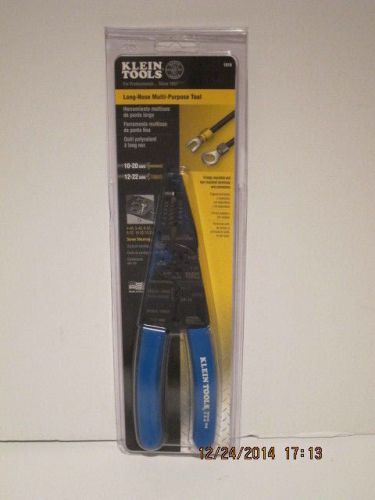 KLEIN TOOLS, 1010, 10 to 22 Solid and Stranded Long Nose Combo Tool, F/SHIP NISP