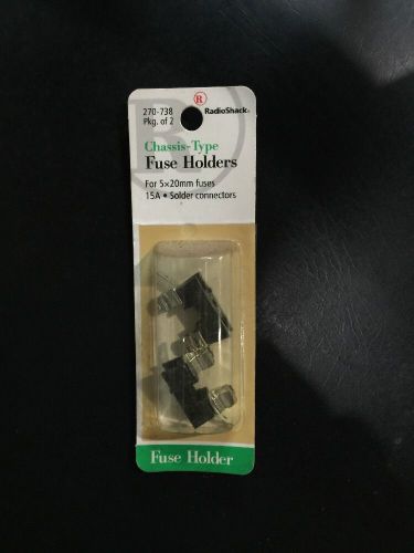 Fuse Holders Chassis Type Solder Connection Pack Of 2 5x20 Fuse Size