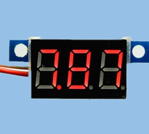 Dc 3.3v - 30v red led panel meter mini lithium battery digital voltmeter good for sale