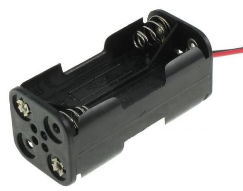 Battery Holders, Clips &amp; Contacts 4XAAA BLACK 150MM LD