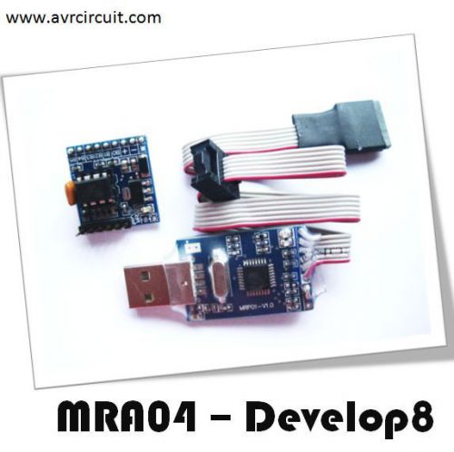 Avr usb programmer &amp; attiny 8pin dev board = mra04 - develop8 (mrp01 + mrd20) for sale