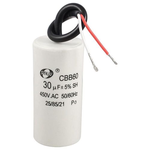 New amico 2-wired cord 30uf 450vac 50/60hz cbb60 motor start run capacitor for sale
