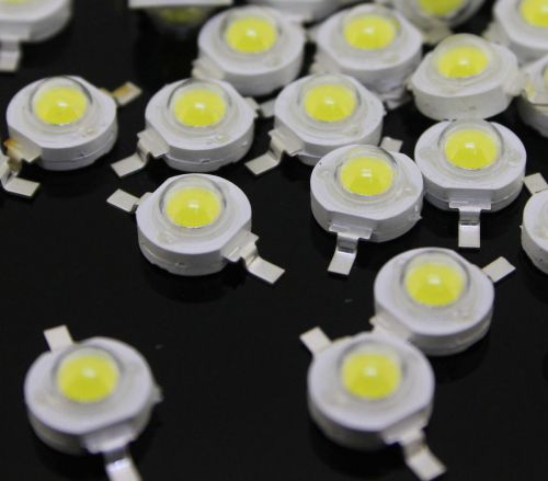 20pcs 3w 45mil clod white high power led lamp beads chip bulb 180~200lm new for sale