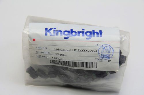 KINGBRIGHT L-934CB/1GD COMPONENTS LED GREEN LIGHT / 500PCS (66AT)