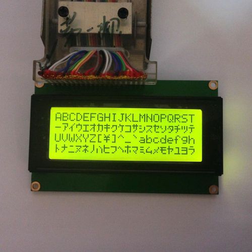 Standard 20x4 204 2004 character lcd module display screen lcm (black on yellow) for sale