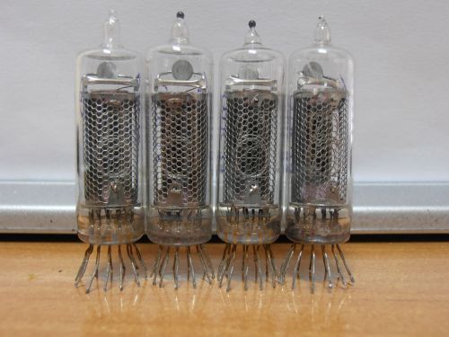 IN-16  4Pcs RUSSIAN  Nixie Indicator Tubes // Tested Used !!