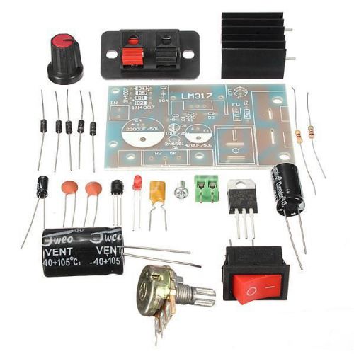 DIY Kit LM317 Adjustable Regulated Voltage Step-down Power Supply Suite Module