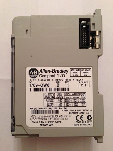 Allen Bradley 1769-OW8 Compact I/O Relay Output Module