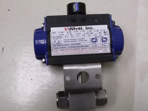 Vintrol inc series 20 pneumatic rack and pinion actuator size 052 for sale
