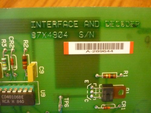 14 Day Warranty IBM 87X4904 Interface and Decoder Card Rev D PCB Board