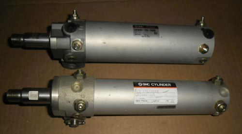 Lot of 2 smc clamp cylinder ck1a50-125-x689 + ck1a40-125 for sale