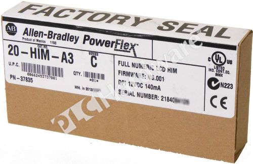 New Sealed Allen Bradley 20-HIM-A3 /C Pkg 2012 PowerFlex HIM Human Interface