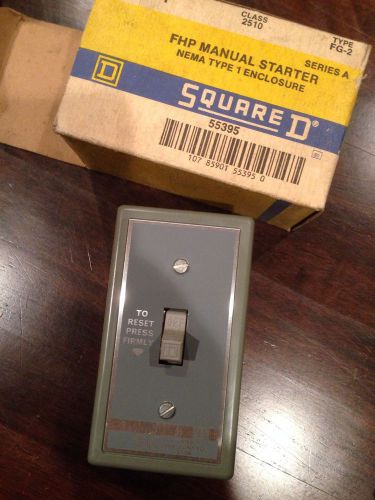 Square d fhp manual starter switch 2510 fg-2 nema type 1 for sale