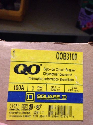 Square D Circuit Breaker Qob3100