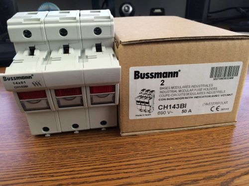 Bussmann industrial modular fuse holders - ch143bi for sale