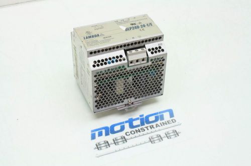 Lambda dlp240-24-1/e power supply 100-240vac 3.5amps max 24vdc/10a continuous for sale