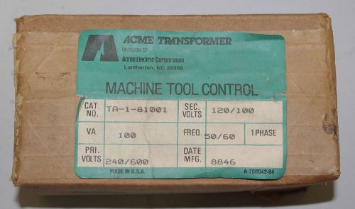 Acme Transformer TA-1-81001 ++ NEW ++